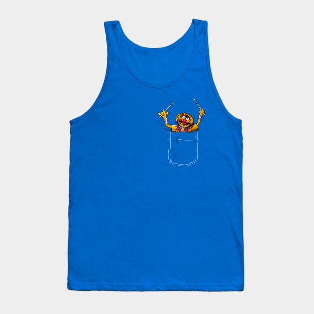 Pocket Animal Tank Top by ikado